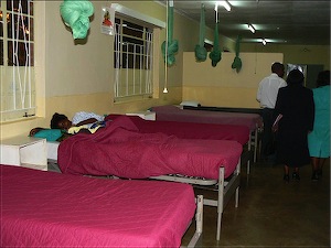 Beds with new blankets for the new mothers.